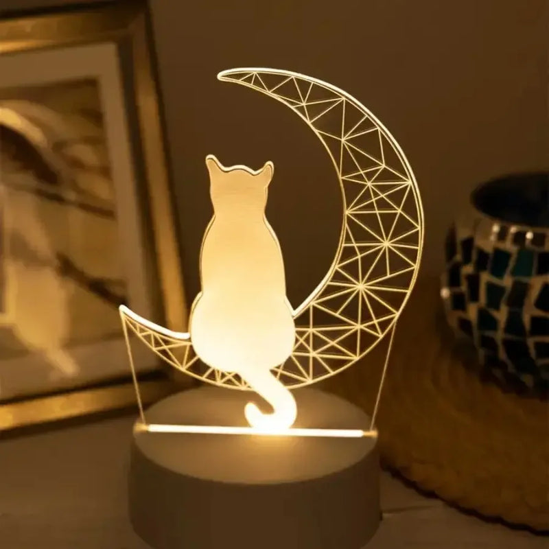 veilleuse bébé et adulte chat - MiaouDéco