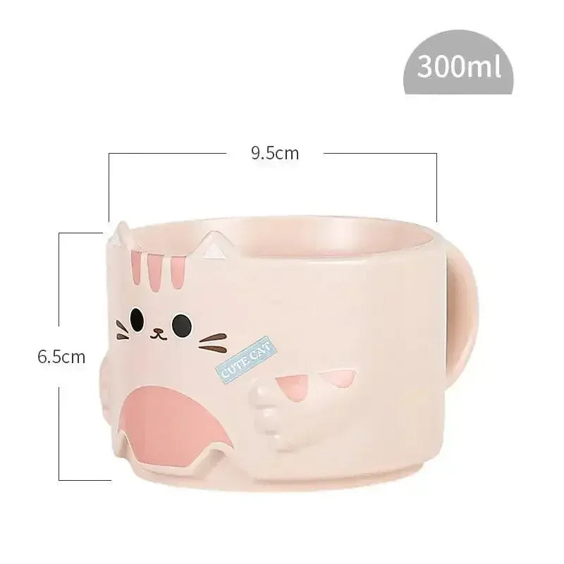 Mug chat design superposable - MiaouDéco