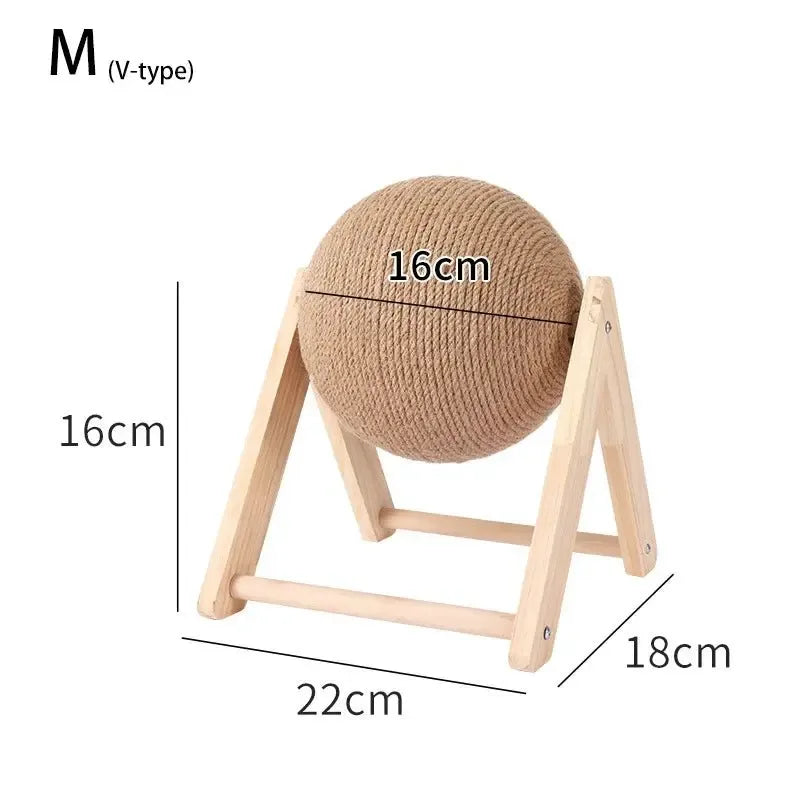 Boule Griffoir Bois - MiaouDéco