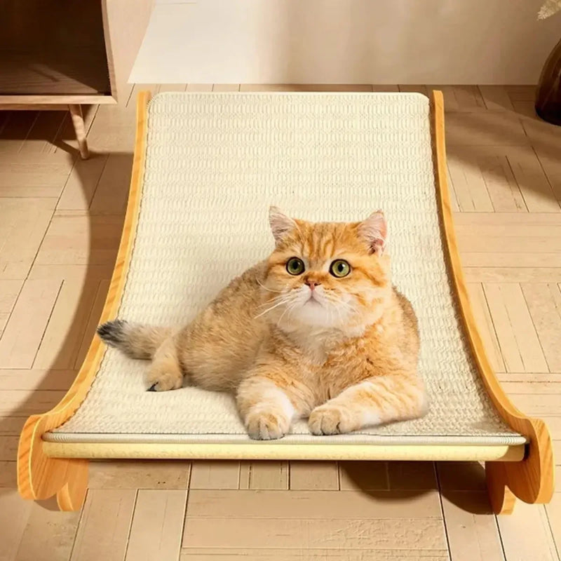 Griffoir Hamac pour Chat en Bois & Sisal - MiaouDéco