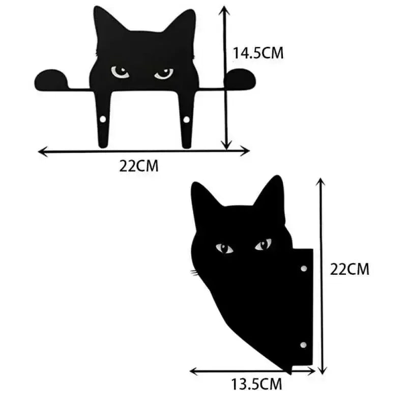 Chat noir décorations extérieur - MiaouDéco