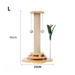 Poteau griffoir en bois - MiaouDéco