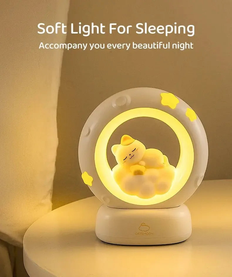 lampe de chevet chat cosy pour enfant - MiaouDéco