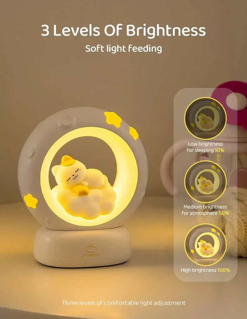 lampe de chevet chat cosy pour enfant - MiaouDéco