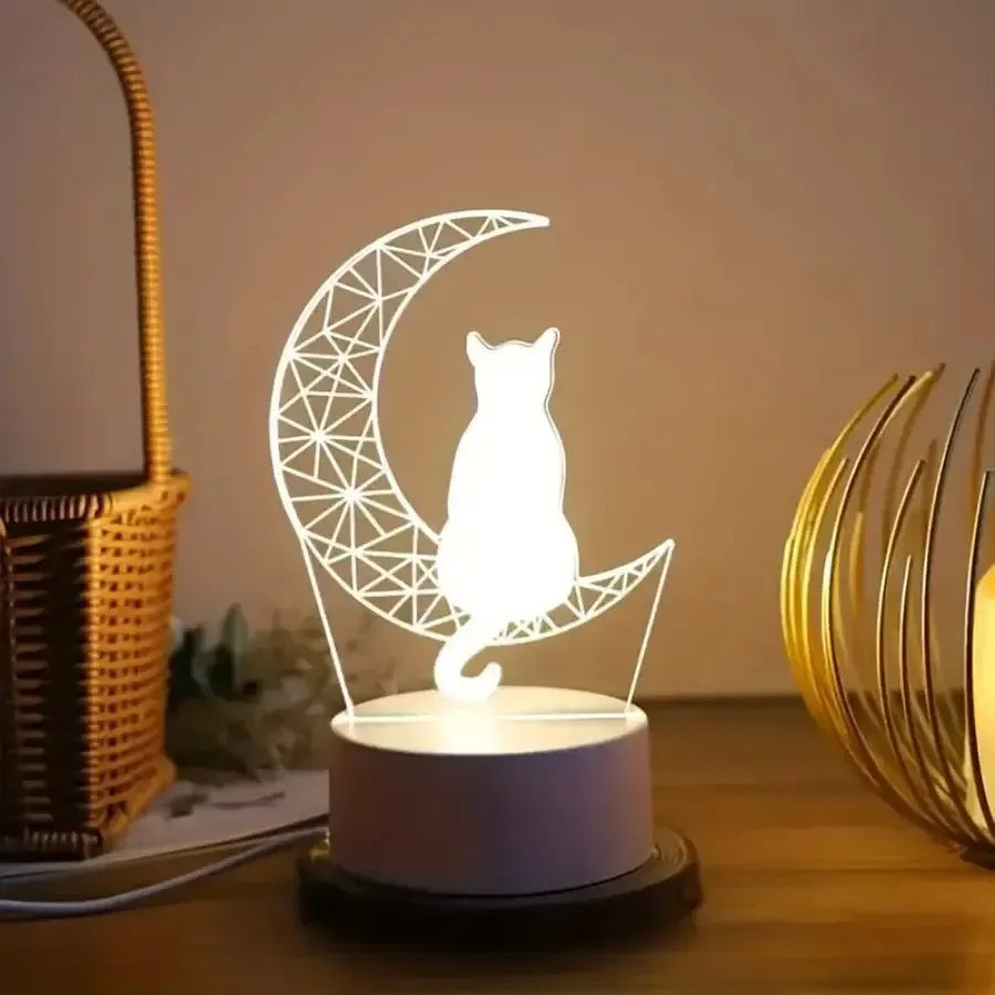 veilleuse bébé et adulte chat - MiaouDéco