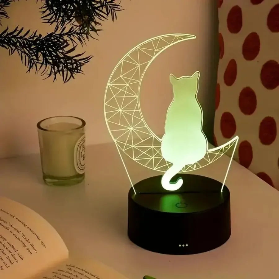veilleuse bébé et adulte chat - MiaouDéco