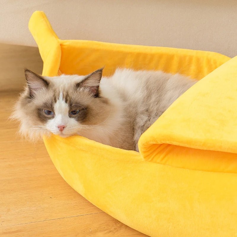 Panier pour chat banane