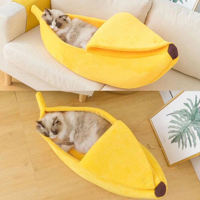 Panier pour chat banane