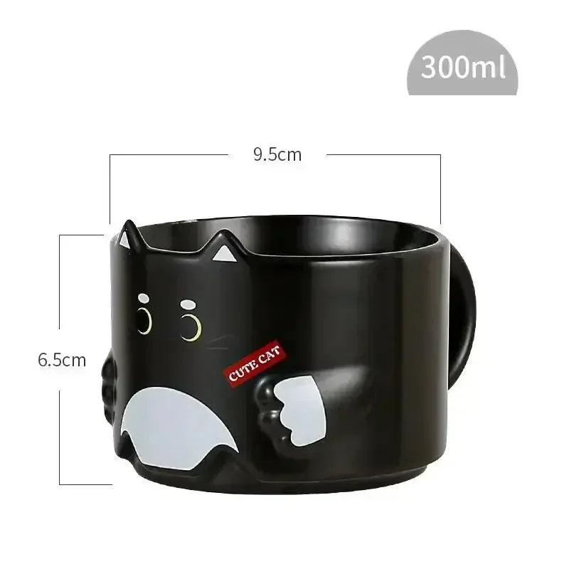 Mug chat design superposable - MiaouDéco