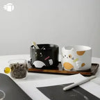 Mug chat design superposable - MiaouDéco
