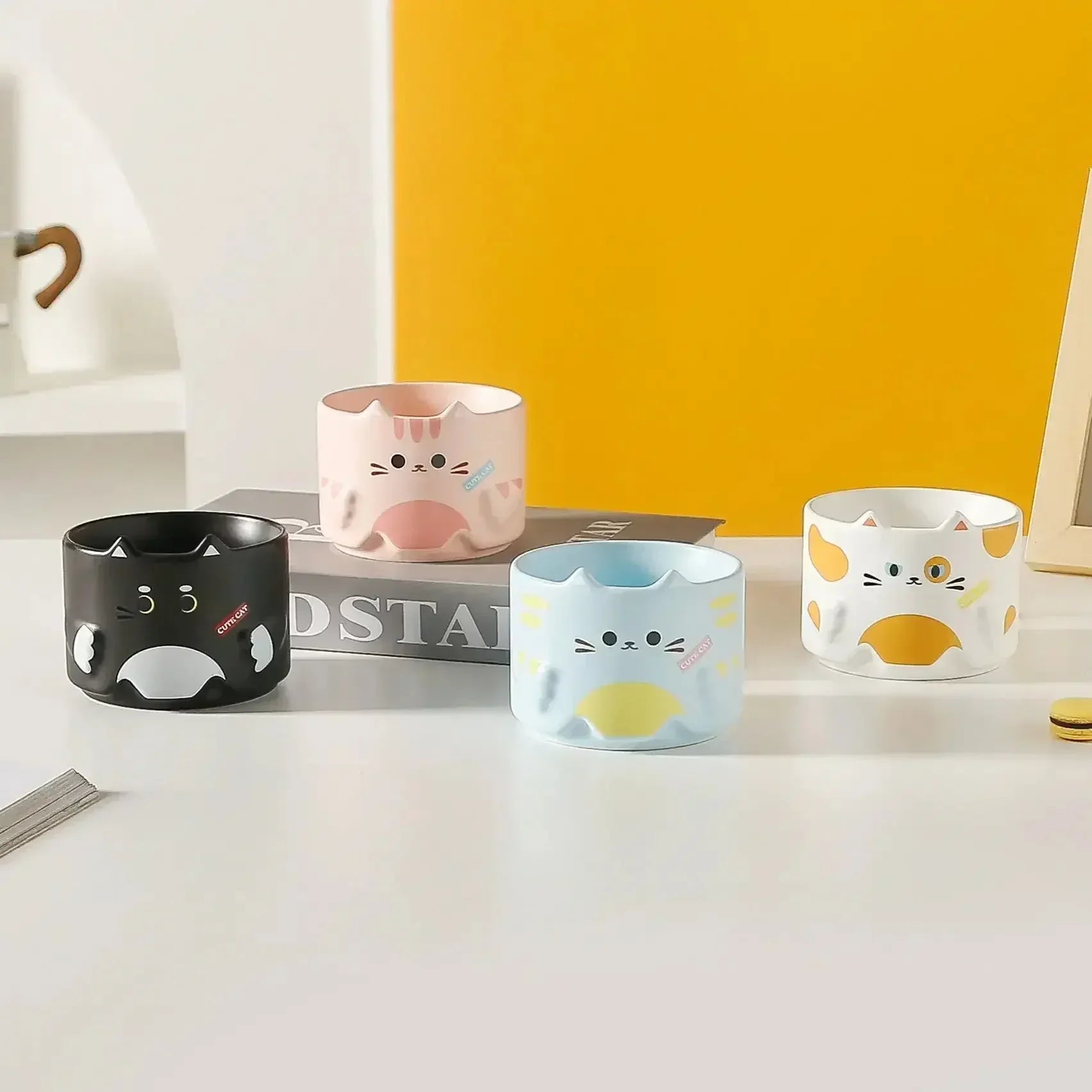 Mug chat design superposable - MiaouDéco