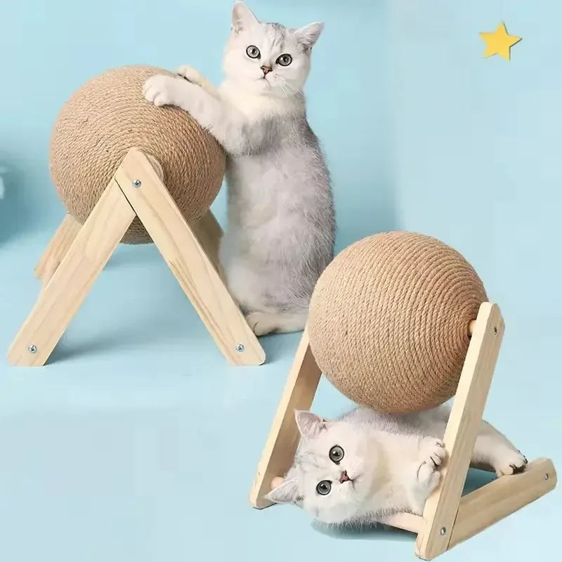 Boule Griffoir Bois - MiaouDéco