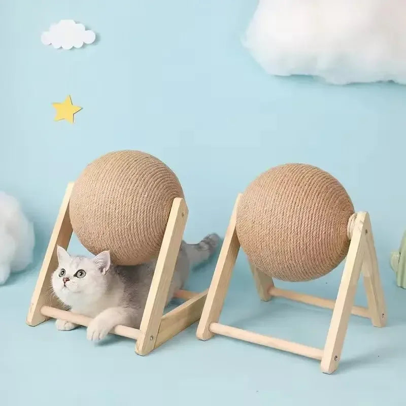 Boule Griffoir Bois - MiaouDéco