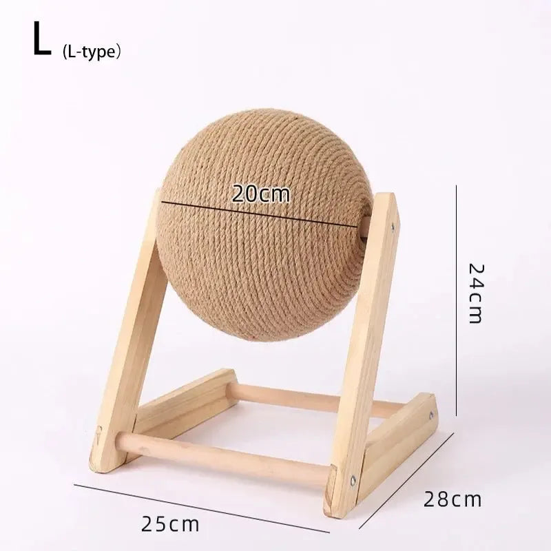 Boule Griffoir Bois - MiaouDéco