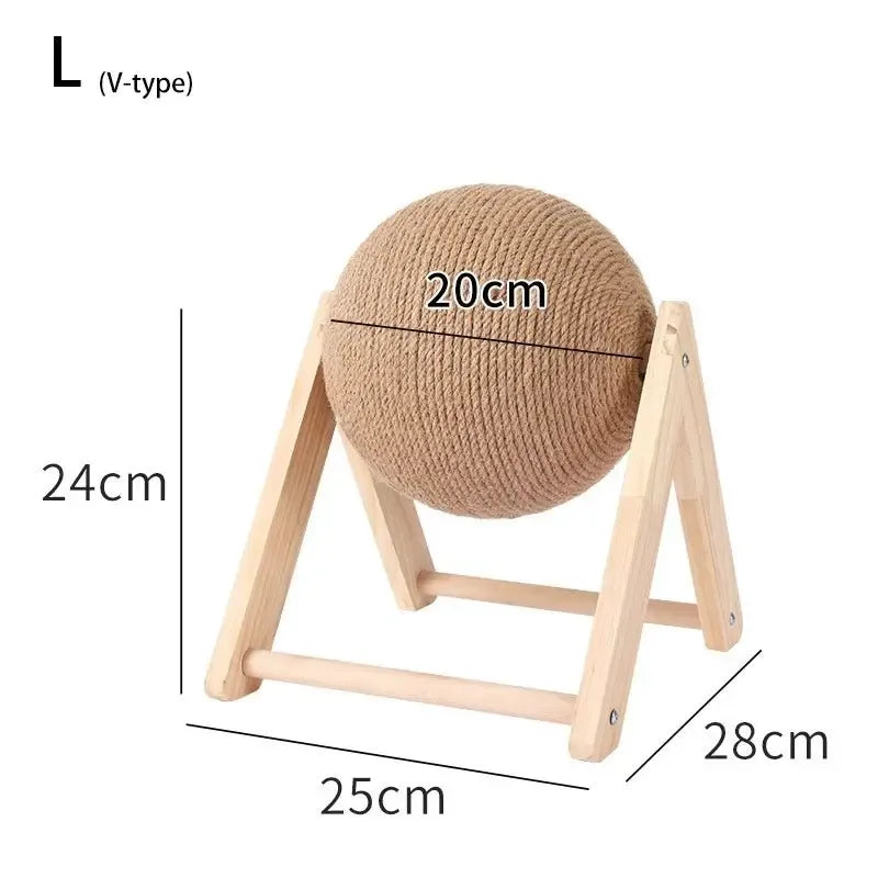 Boule Griffoir Bois - MiaouDéco