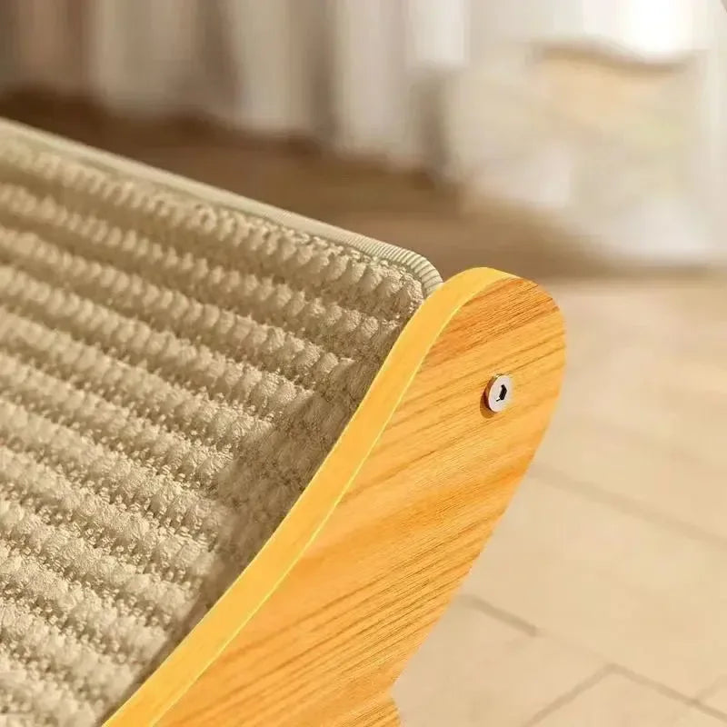 Griffoir Hamac pour Chat en Bois & Sisal - MiaouDéco
