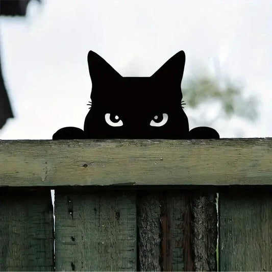 Chat noir décorations extérieur