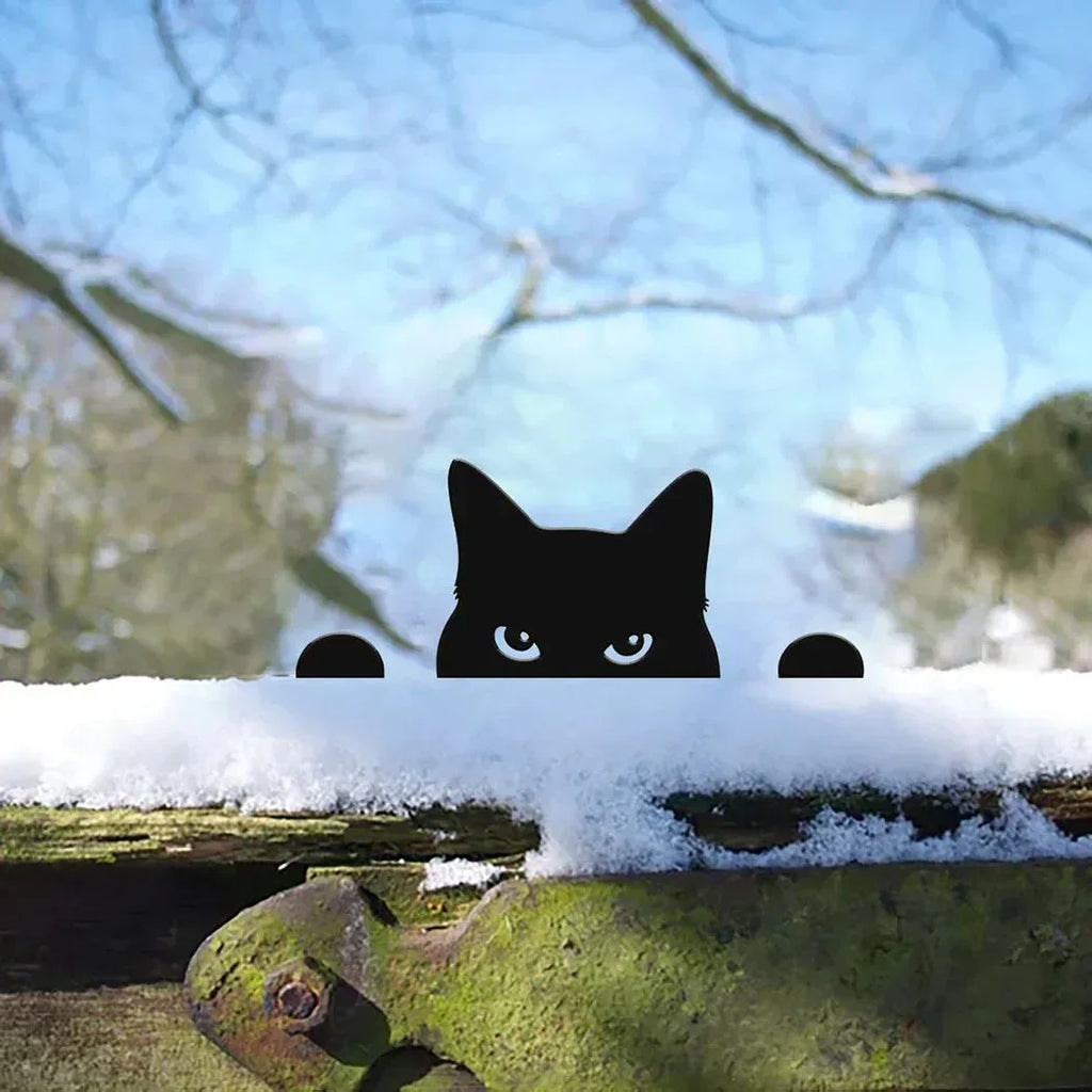 Chat noir décorations extérieur - MiaouDéco