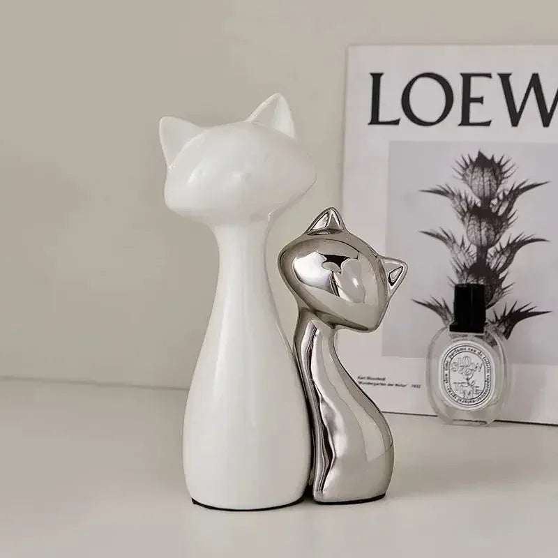 Chat en céramique design et moderne - MiaouDéco