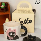 Mug chat noir kawaii – Tasse féline élégante, idée cadeau - MiaouDéco