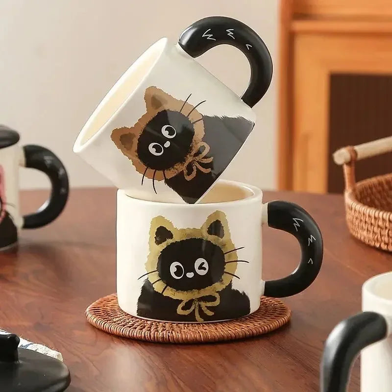 Mug chat noir kawaii – Tasse féline élégante, idée cadeau - MiaouDéco