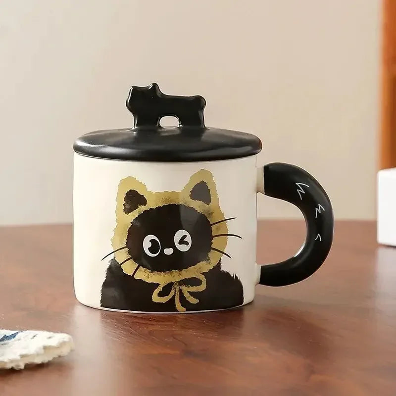 Mug chat noir kawaii – Tasse féline élégante, idée cadeau - MiaouDéco