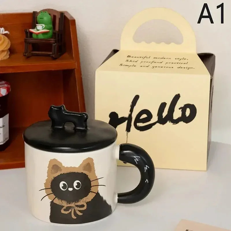 Mug chat noir kawaii – Tasse féline élégante, idée cadeau - MiaouDéco