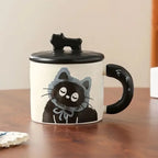 Mug chat noir kawaii – Tasse féline élégante, idée cadeau - MiaouDéco