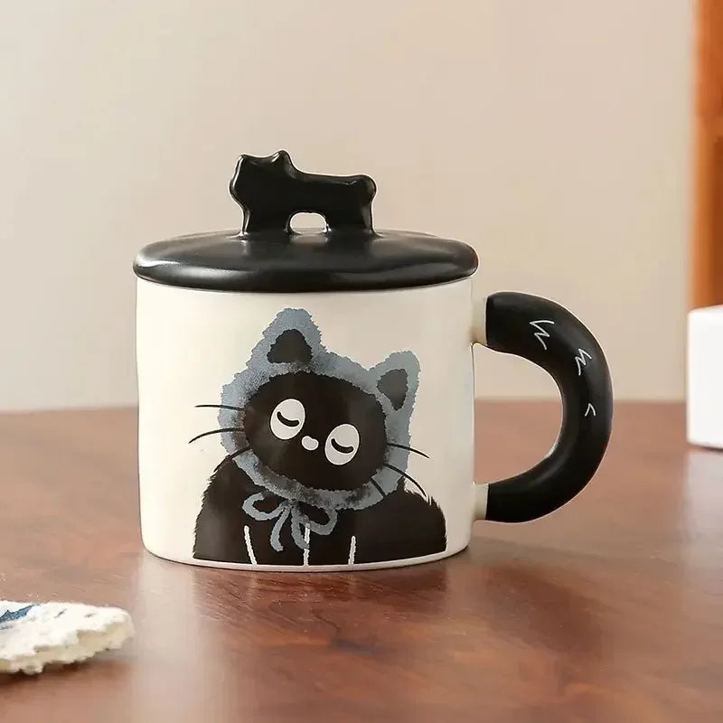 Mug chat noir kawaii – Tasse féline élégante, idée cadeau - MiaouDéco
