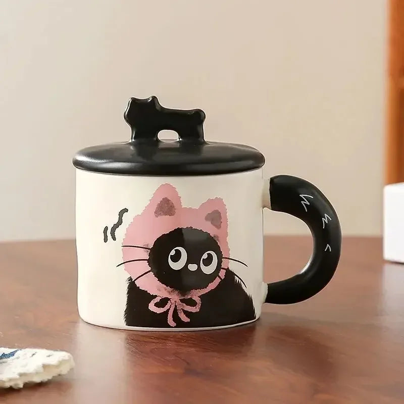 Mug chat noir kawaii – Tasse féline élégante, idée cadeau - MiaouDéco