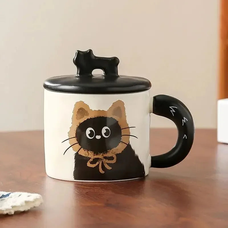 Mug chat noir kawaii – Tasse féline élégante, idée cadeau - MiaouDéco