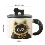 Mug chat noir kawaii – Tasse féline élégante, idée cadeau - MiaouDéco