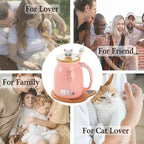 Mug Chat Kawaii & Sobre avec Couvercle - MiaouDéco