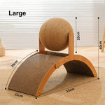 Griffoir Arc avec Balle en Sisal - MiaouDéco
