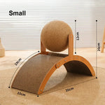 Griffoir Arc avec Balle en Sisal - MiaouDéco