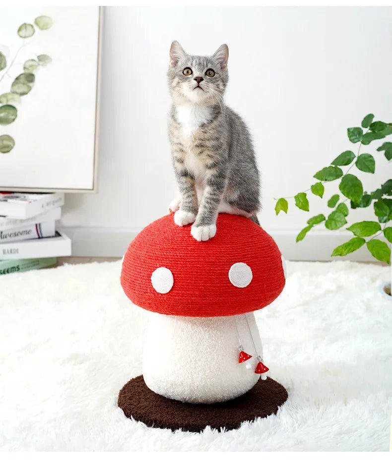 Cat Climbing Frame Red Umbrella Sword Hemp Ground Claws Cat Climbing Column Vertical Cat Scratching Board Cat Tree Cat Toy MiaouDéco