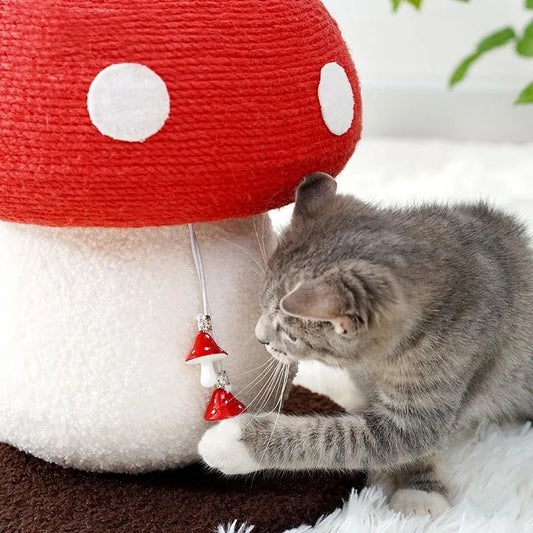 Cat Climbing Frame Red Umbrella Sword Hemp Ground Claws Cat Climbing Column Vertical Cat Scratching Board Cat Tree Cat Toy MiaouDéco