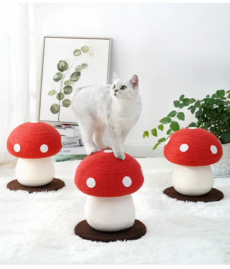 Cat Climbing Frame Red Umbrella Sword Hemp Ground Claws Cat Climbing Column Vertical Cat Scratching Board Cat Tree Cat Toy MiaouDéco