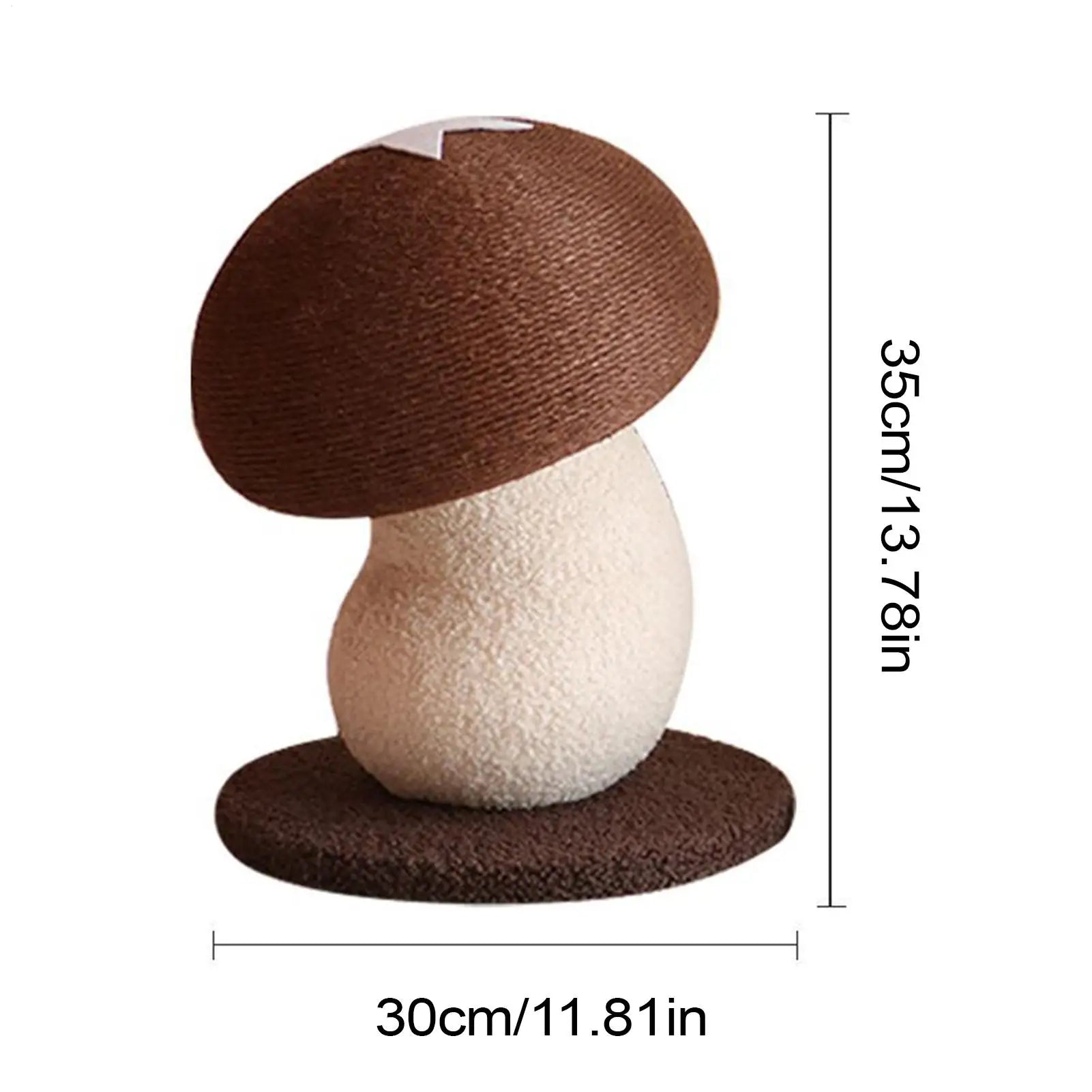 Kitten Scratching Post Mushroom Type Vertical Scratcher Furniture Protector Interactive Toys For Play Area Indoor Behavior MiaouDéco