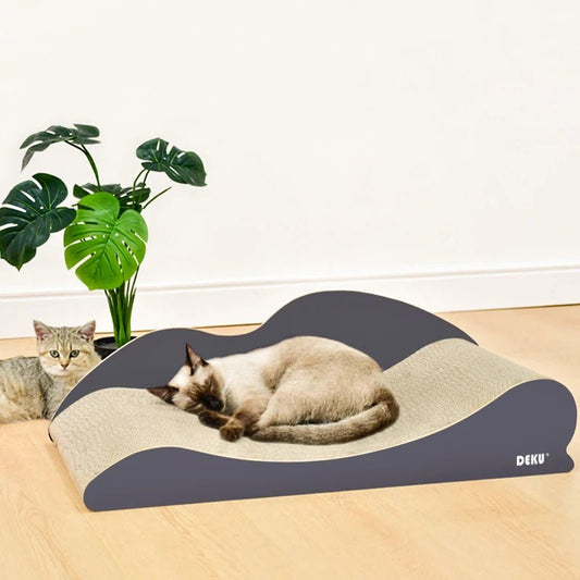 Large Size Cat Couch Bed Furniture Ultimate Cardboard Scratching Lounge durable Cat Scratcher MiaouDéco