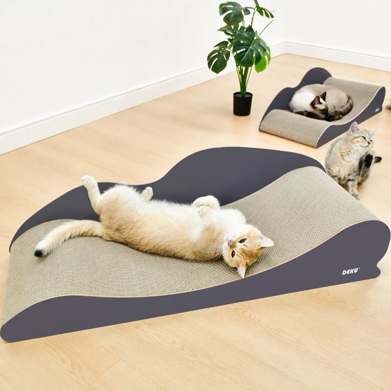 Large Size Cat Couch Bed Furniture Ultimate Cardboard Scratching Lounge durable Cat Scratcher MiaouDéco