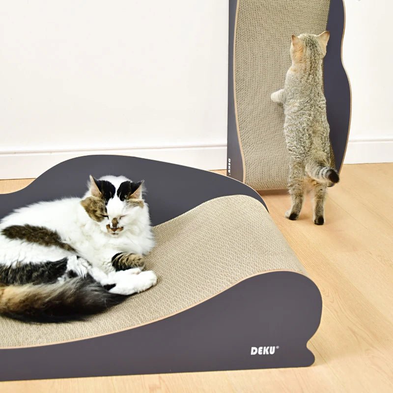 Large Size Cat Couch Bed Furniture Ultimate Cardboard Scratching Lounge durable Cat Scratcher MiaouDéco