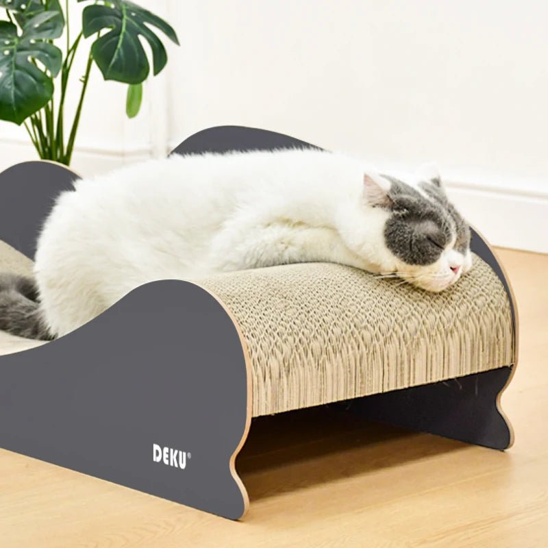 Large Size Cat Couch Bed Furniture Ultimate Cardboard Scratching Lounge durable Cat Scratcher MiaouDéco