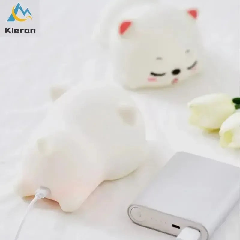 veilleuse chat kawai miniature - MiaouDéco