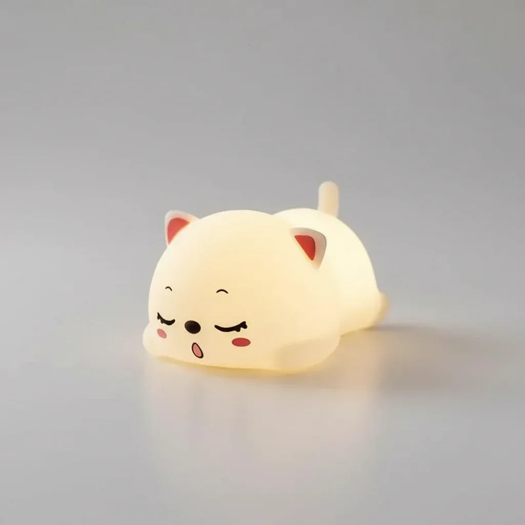 veilleuse chat kawai miniature - MiaouDéco