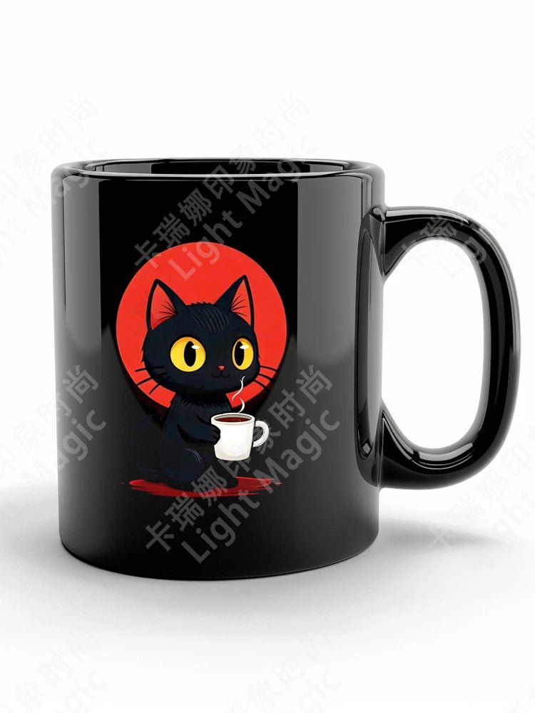 Mug chat noir amusant