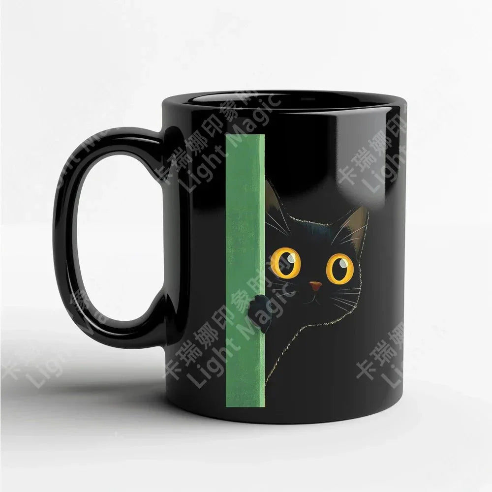 Mug chat noir amusant - MiaouDéco