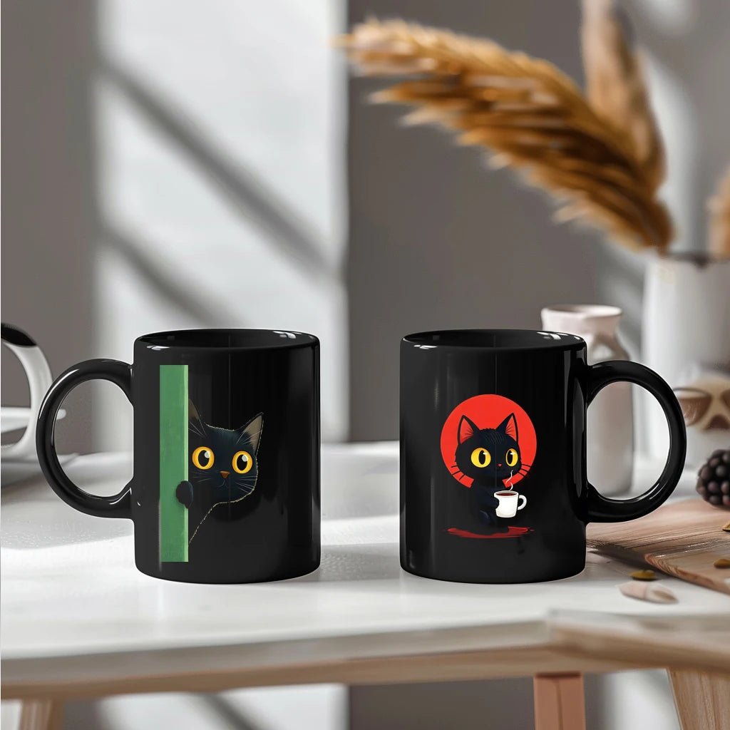 Mug chat noir amusant