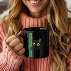 Mug chat noir amusant - MiaouDéco