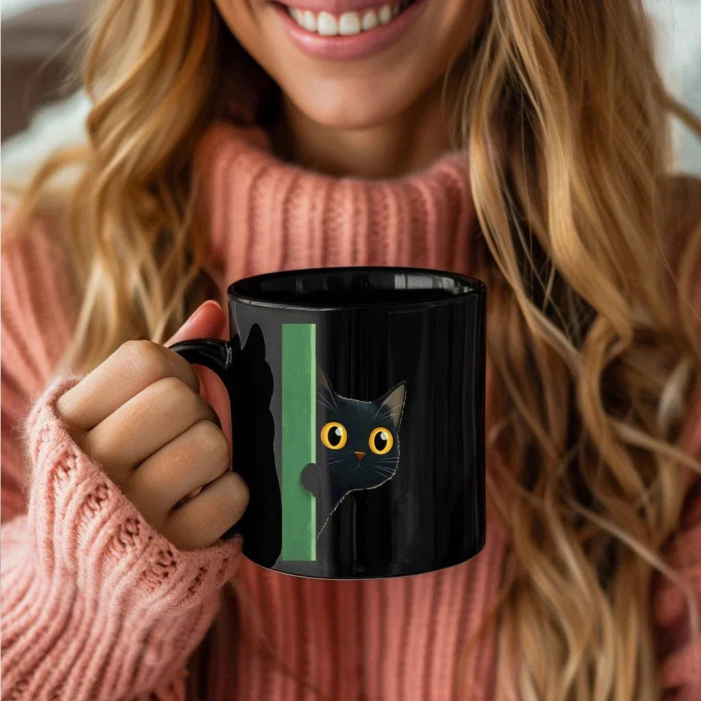 Mug chat noir amusant - MiaouDéco